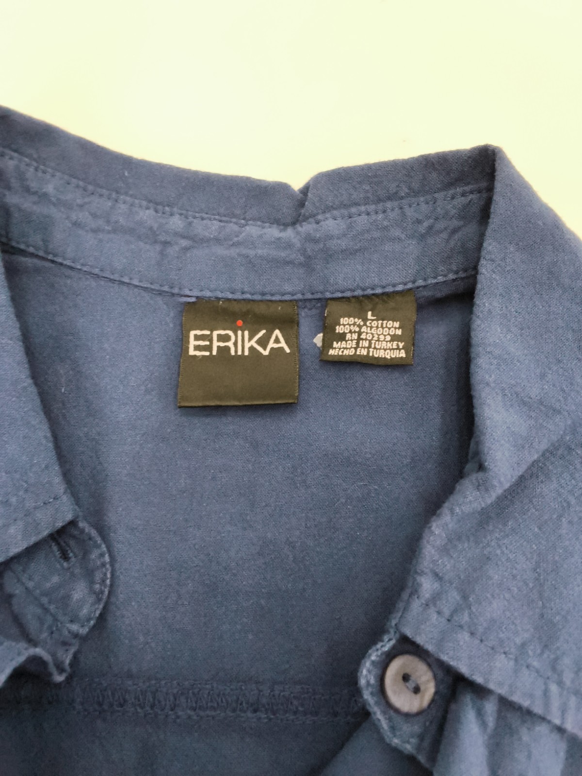 Woman’s Button-up up Shirt by Erika with Front pockets