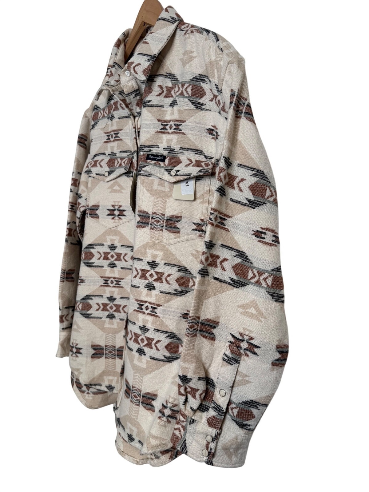 Wrangler Retro Flannel Size Large Western Women’s Snap Button Up NWT