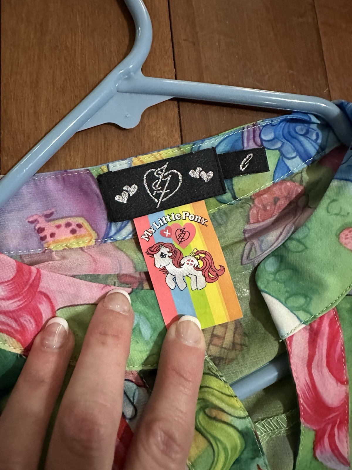 HTF! My Little Pony lightweight Layer Shirt MLP light G1 Adult Blouse Large L