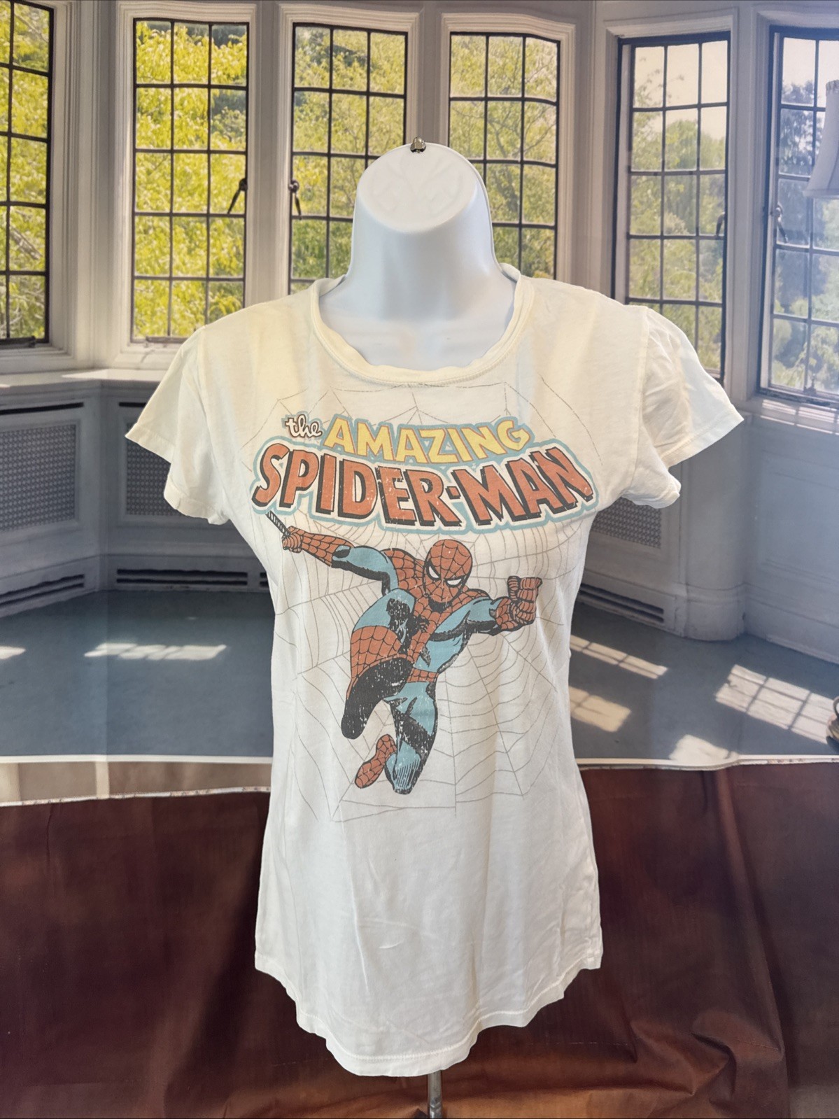 Marvel Comics The Amazing Spider-Man Spider Man Official Logo Women’s Size M