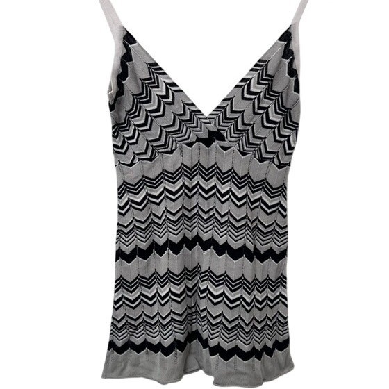 Koton Cami Fun Knit ZigZag Flirty Y2K Inspired Modern Flattering Euro Style Med