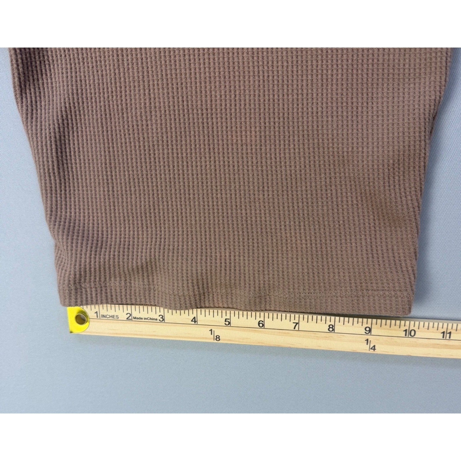 Hollister Must-Have Collection Brown Waffle Knit Crop Top Tank Sleeveless XXS