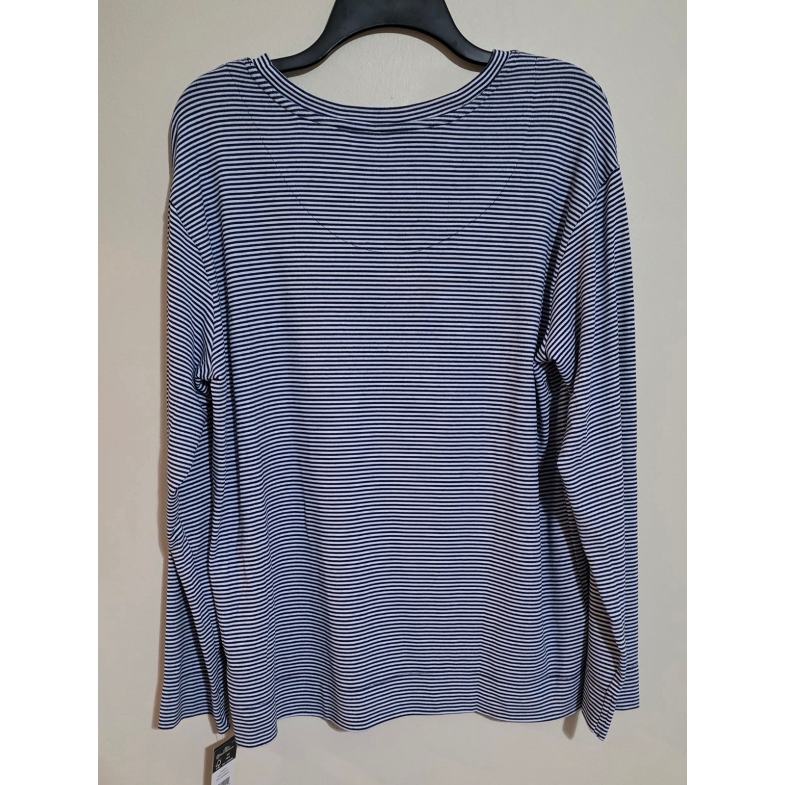 Lauren By Ralph Lauren Navy and White Striped Top NWT – L – Top ONLY