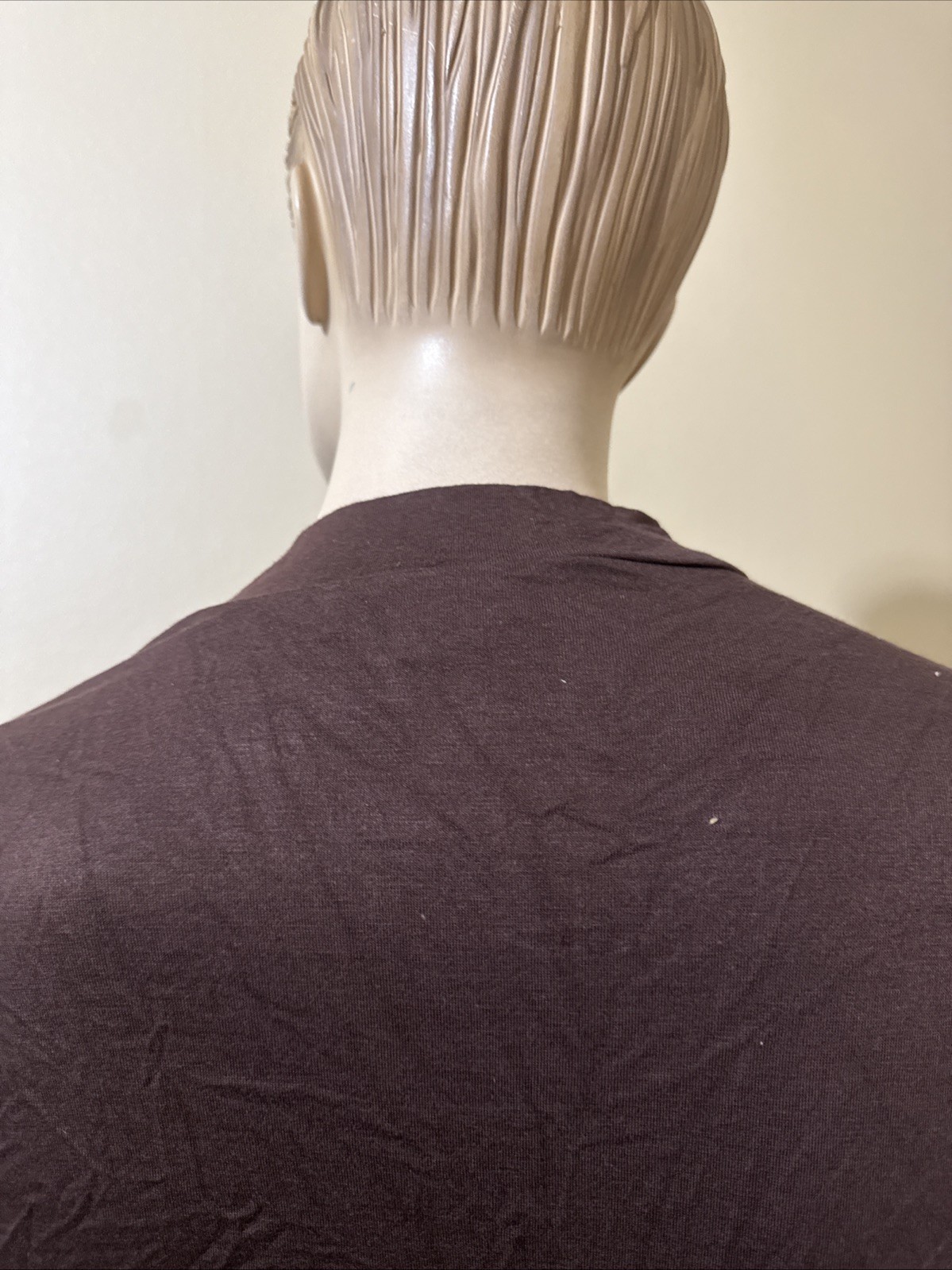 Women’s Brown Rayon Casual Pleated Stretch Beaded Bundle Size L Blouse Top