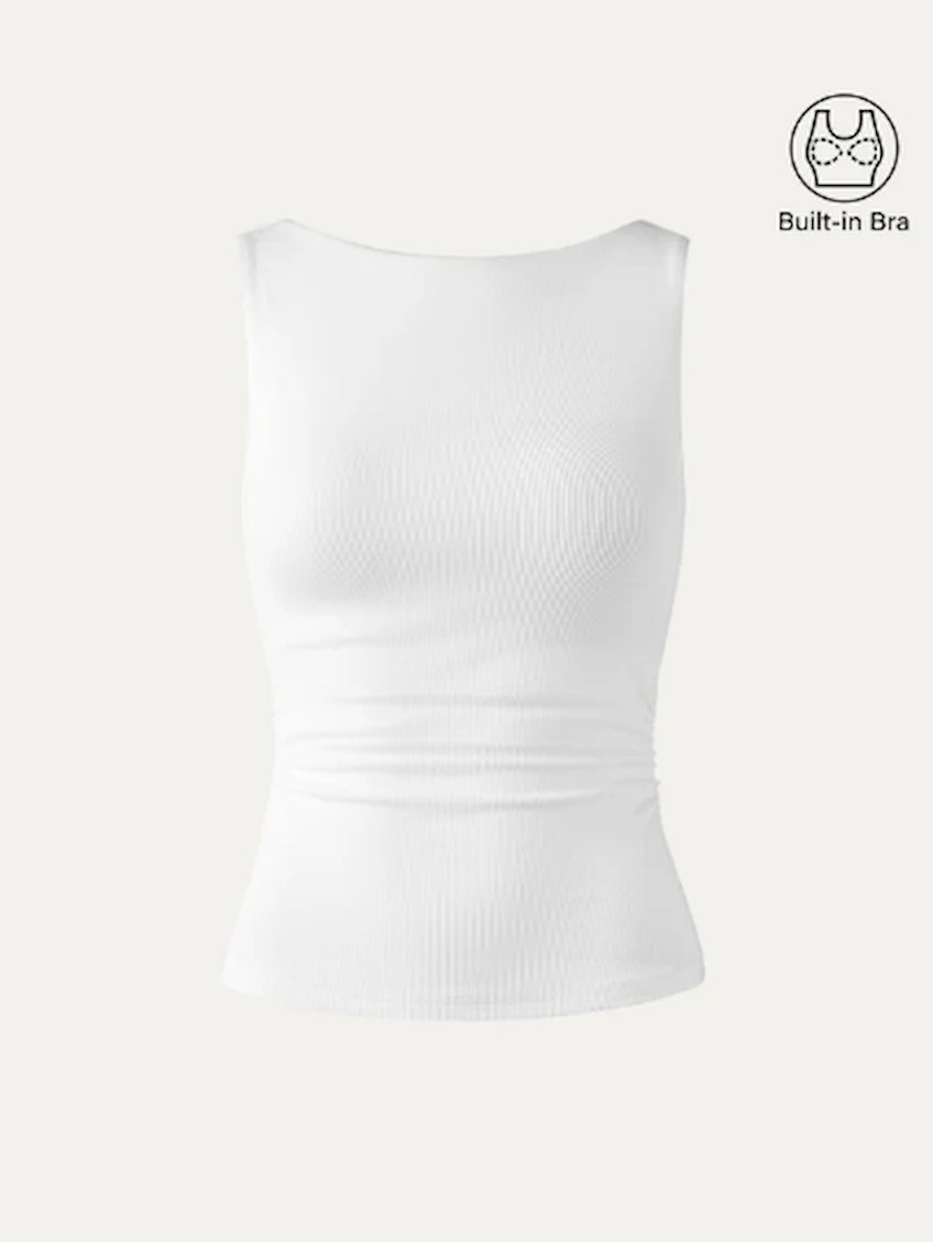 OGL Elastic Open Back Bra Tank, US Stock, No Import Fee