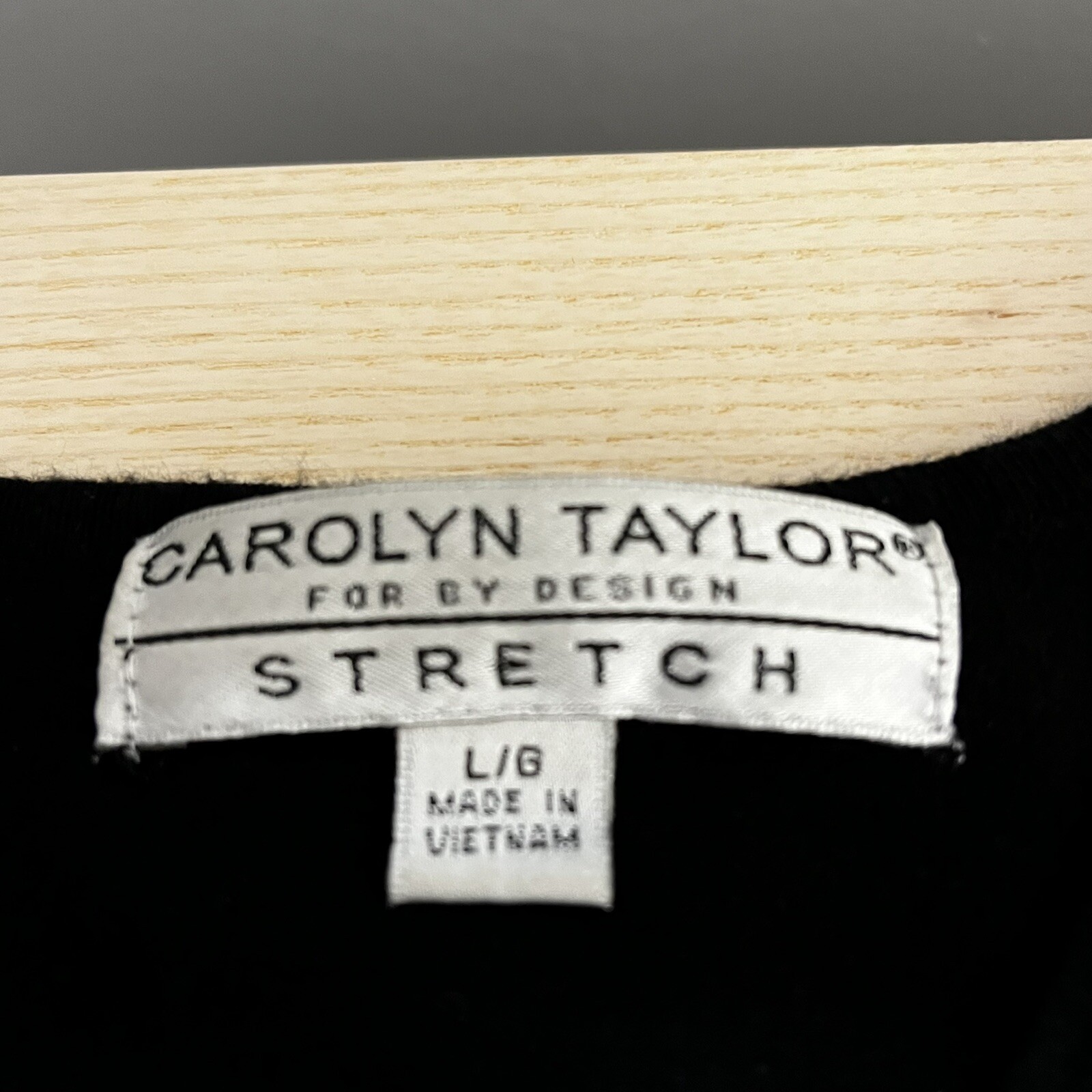 Carolyn Taylor Top sz L Black Soft Grunge Whimsigoth 90s Revival Minimalist