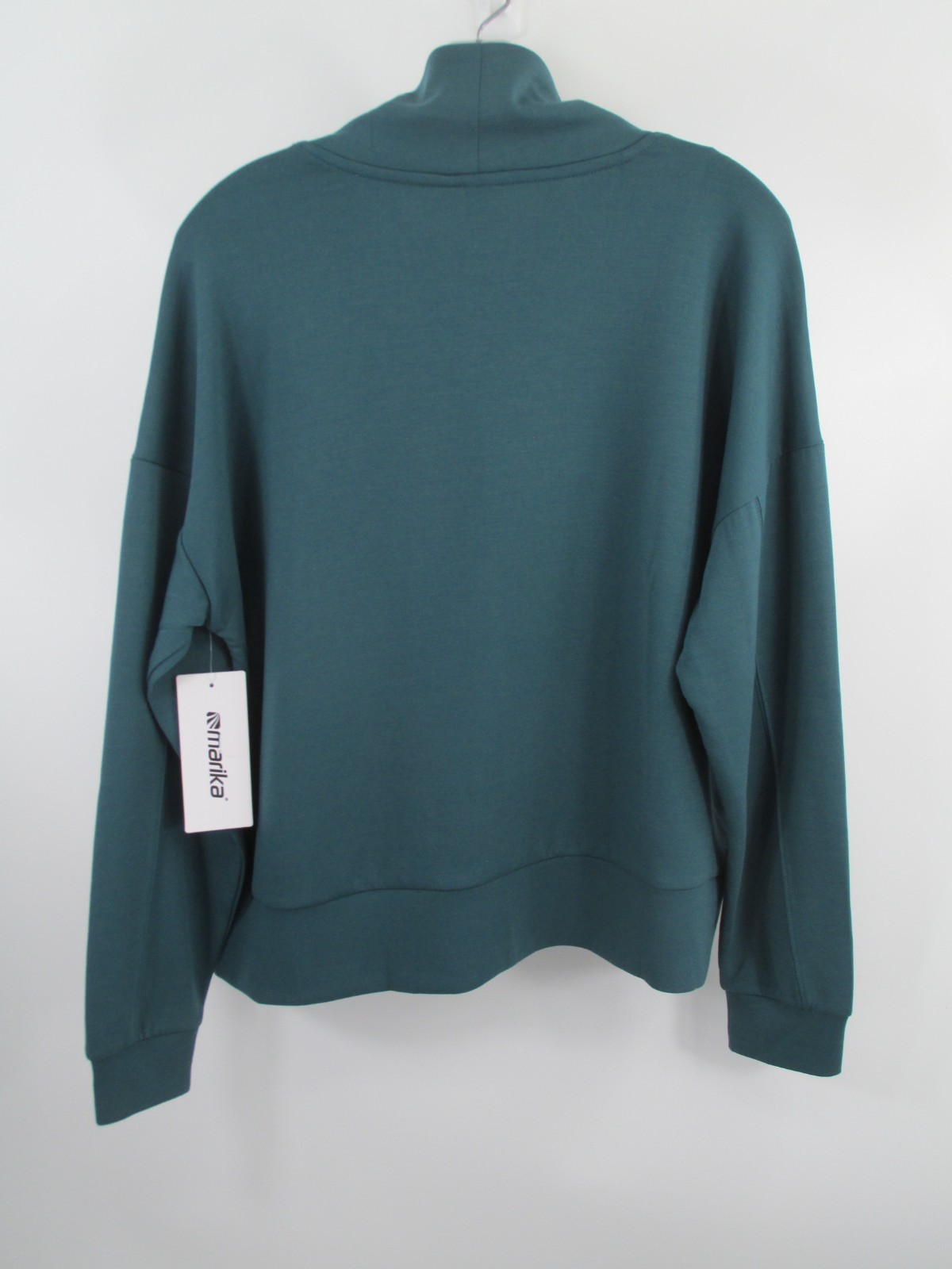 NWT MARIKA Pullover Knit Top Women L Sage Green Lounge Wear Athletic Yoga Soft