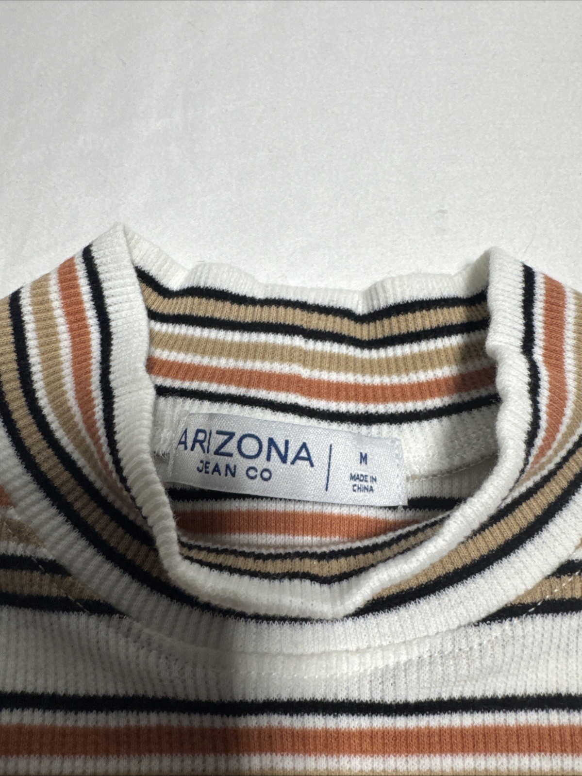Women’s Arizona Jean Co Striped Top Medium NWT