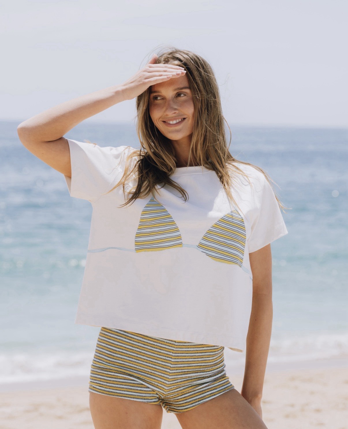 Daily Drills X Beach Week Bikini Boxy Tee NWT M/L PRESALE