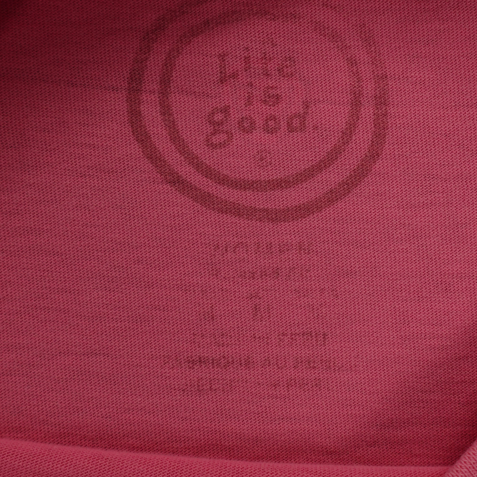 Life Is Good Shirt Women Medium Glass Half Full Pink Crew Short Sleeve Ladies