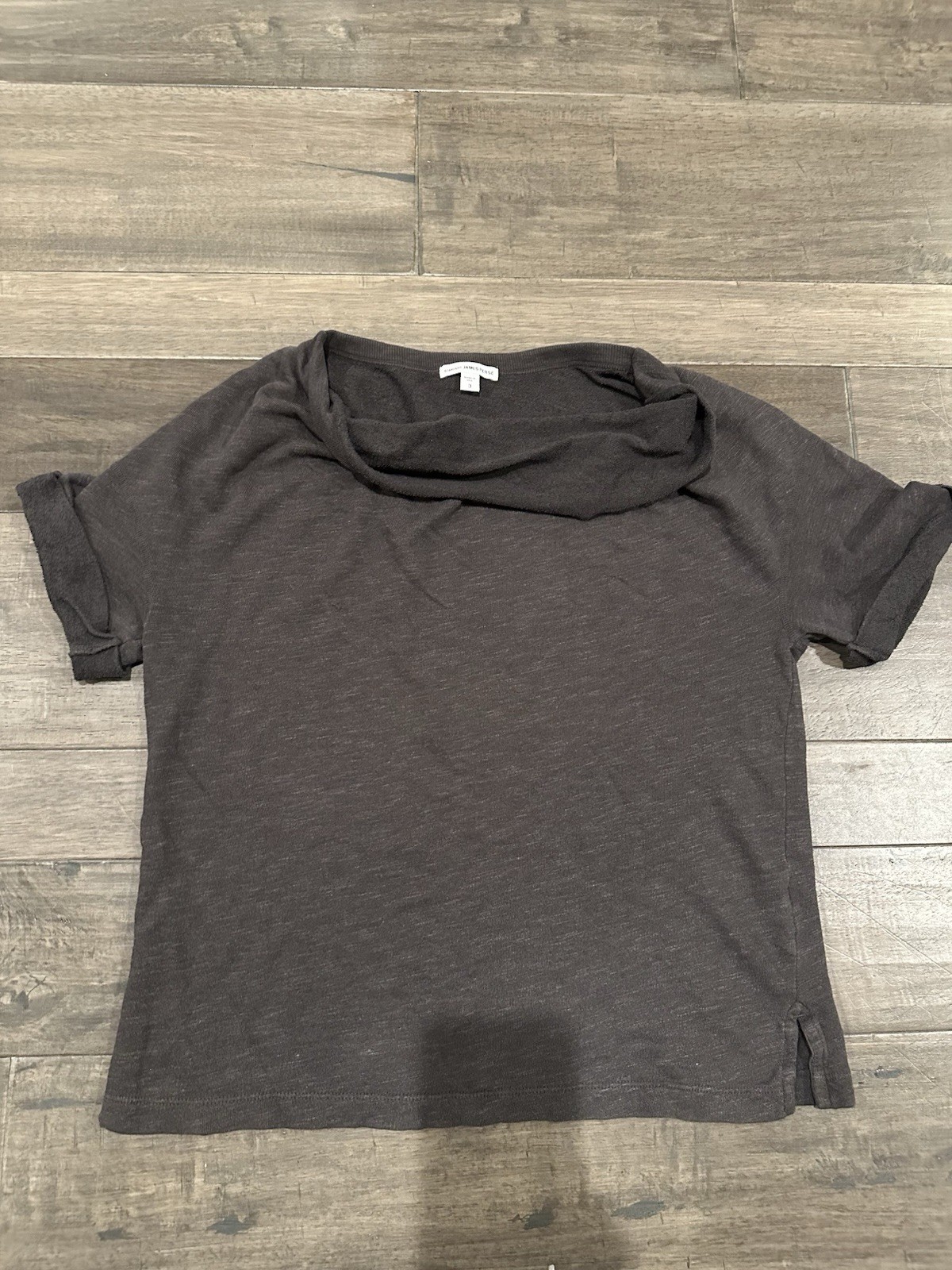 James Perse Cotton Short Sleeves Size 3 Made In USA