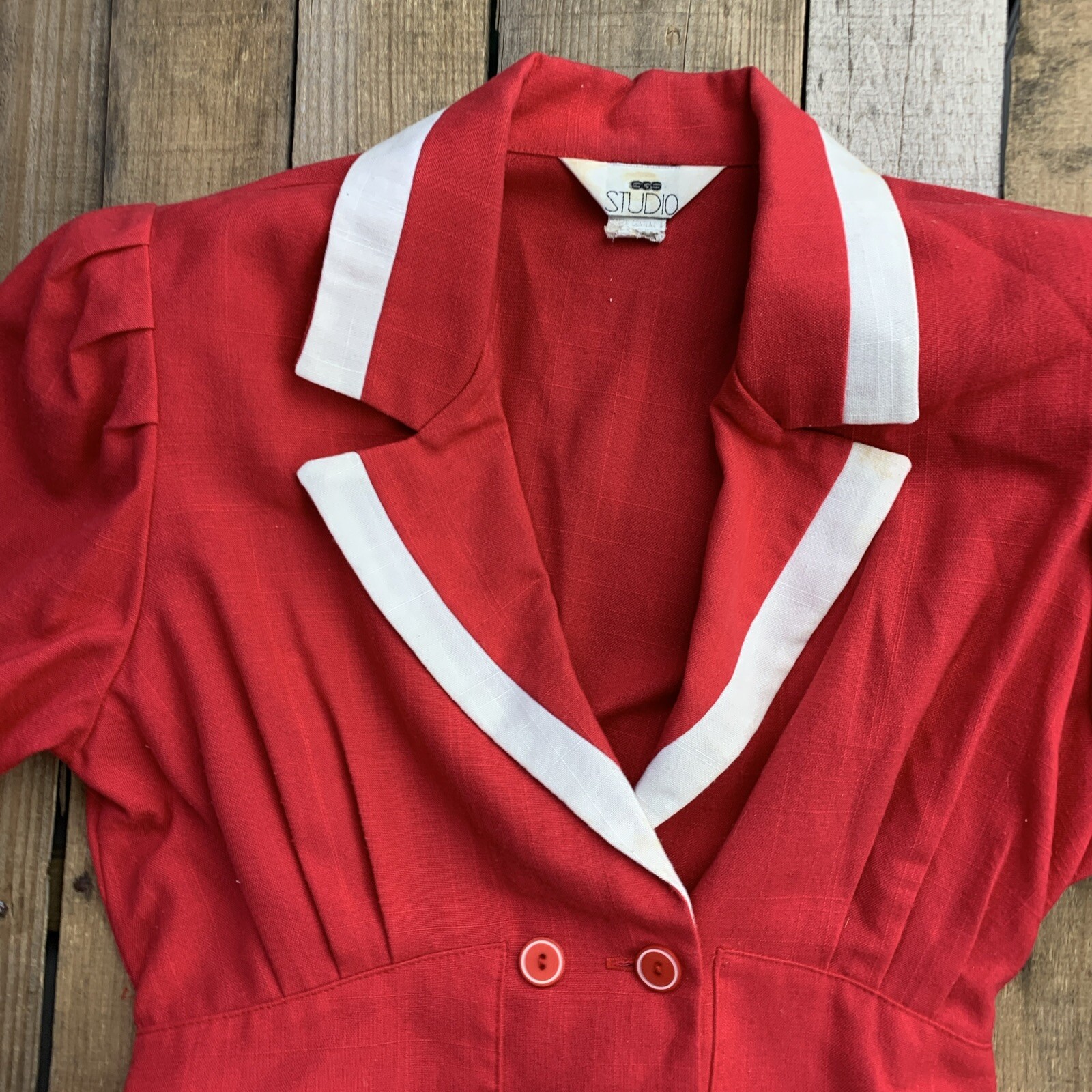 SGS Studio VTG Red Top Womens Size (See Pictures for Measurements)