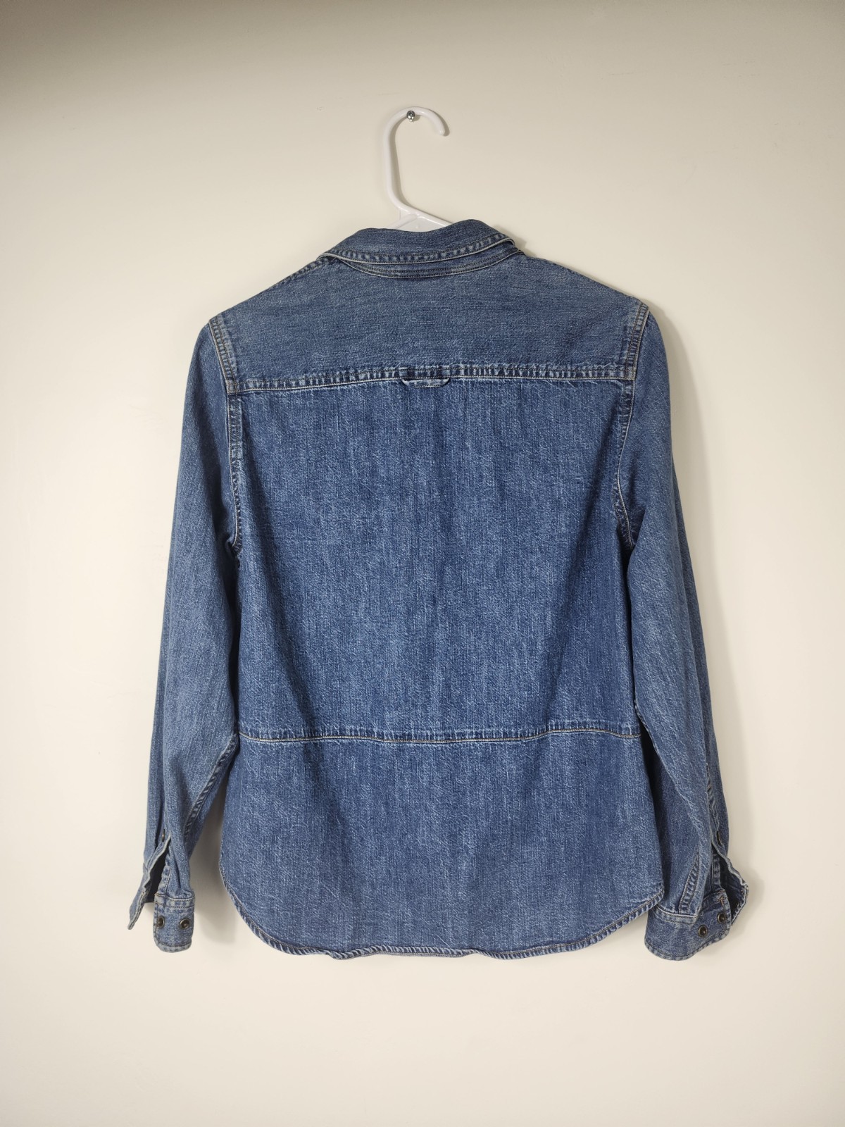 Vintage Lauren Jeans Co. Ralph Lauren Blue Denim Shirt Women’s Size 10P
