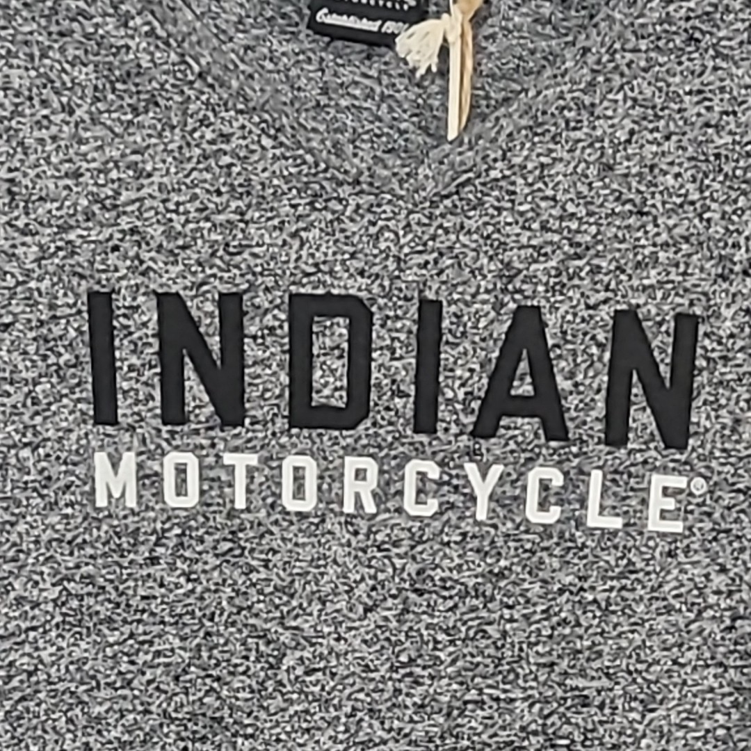 Indian Motorcycle Women’s Small Long Sleeve Gray Contrast Logo T-Shirt