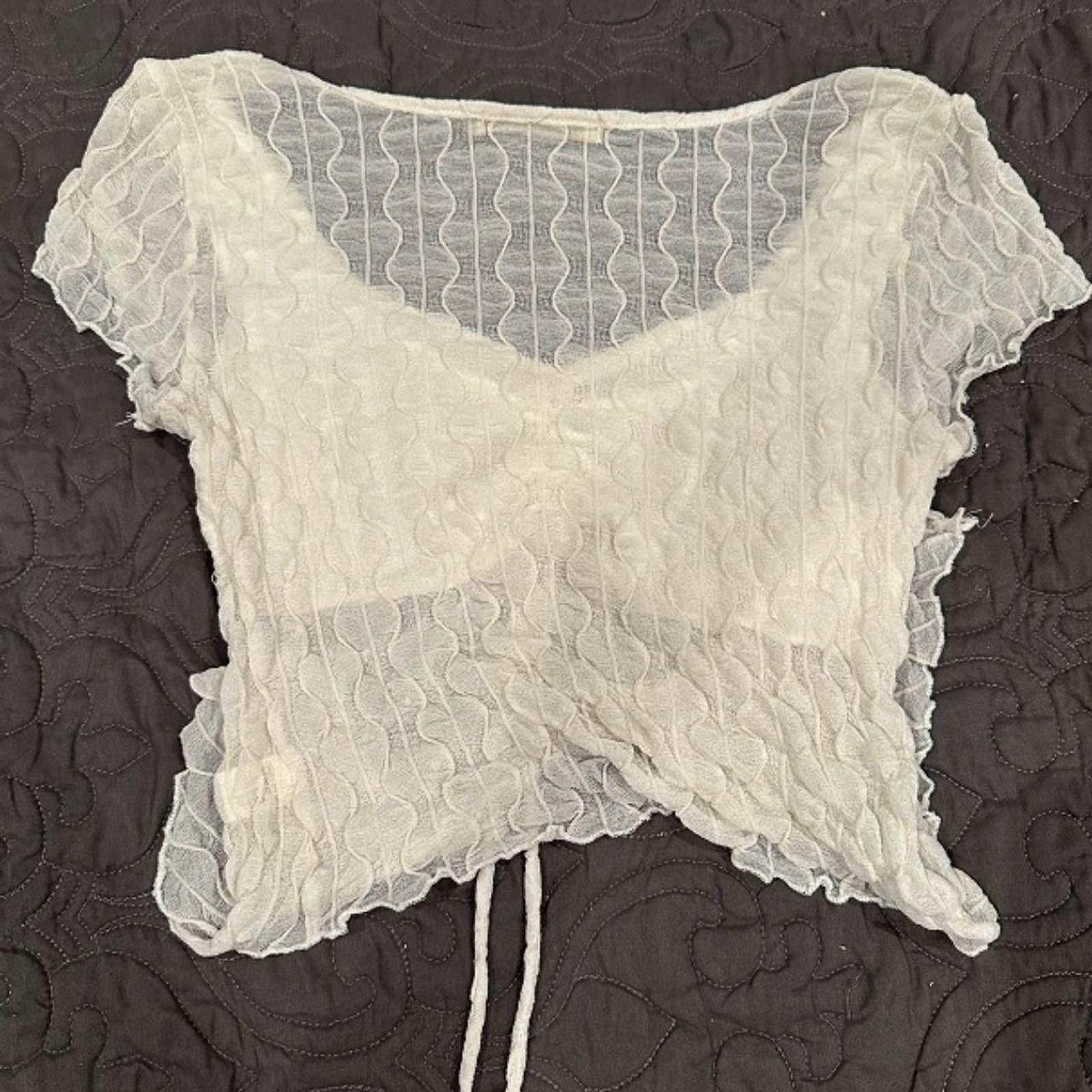 Liberty-london Women’s White Crop-top