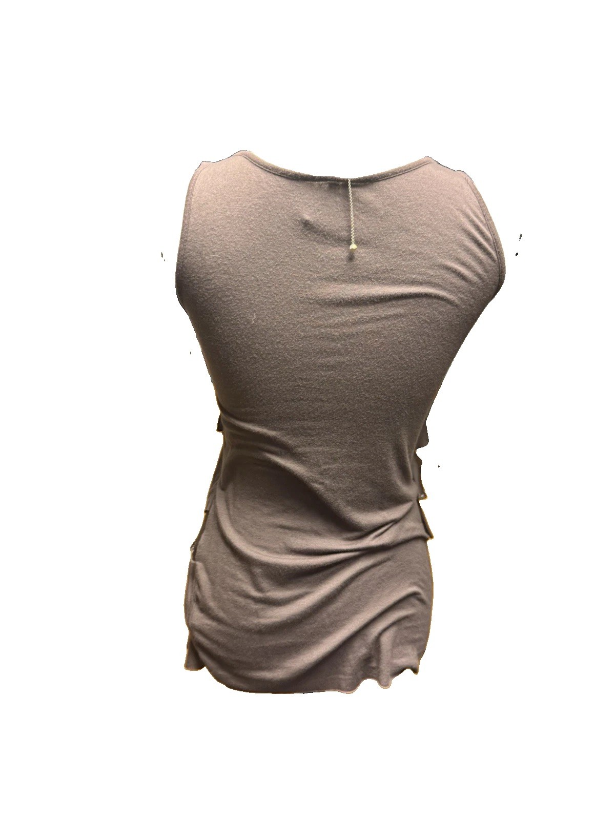 Y2K Ruffle Tiered Gray Club Tank Top S Bling Layered Fairy Whimsigoth Studio Y