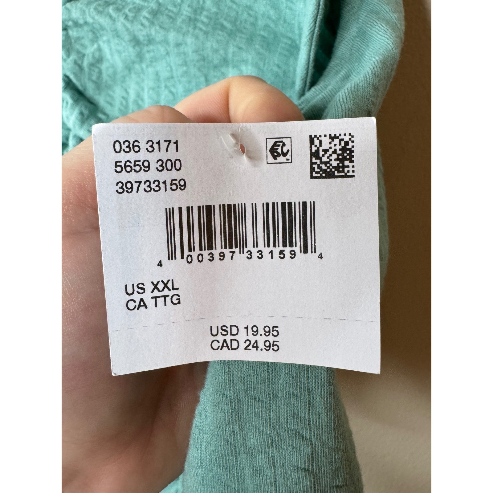 American Eagle Teal Green Ribbed Ruched V-Neck Crop Tank Top