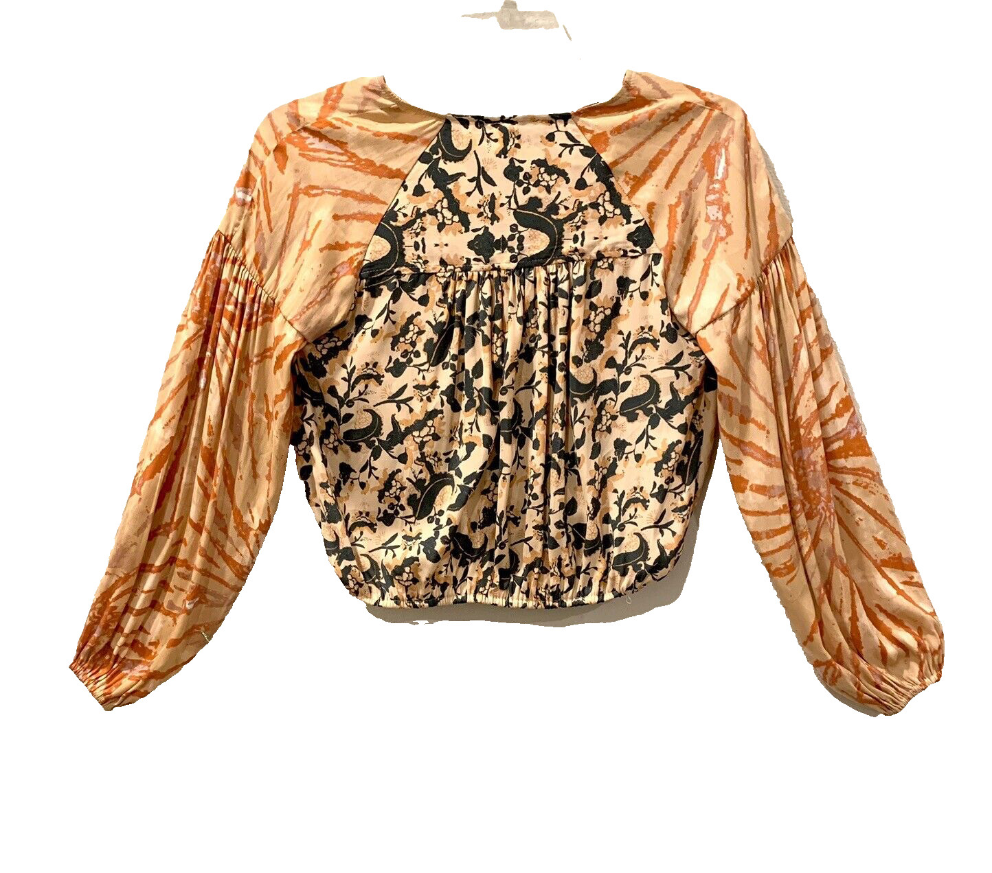 FREE PEOPLE POET TOP XS/S CROP WRAP *CRUISIN TOGETHER* FESTIVAL COACHELLA WHIMSY