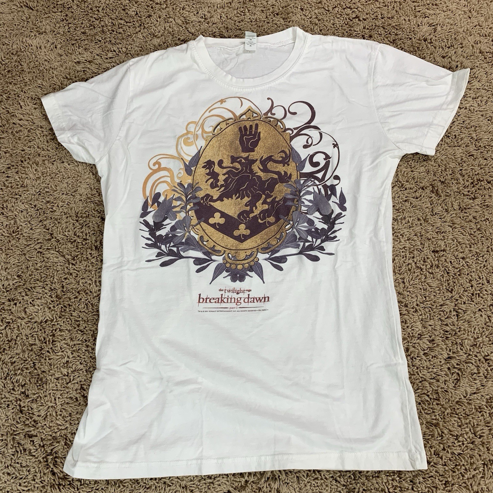 2011 Twilight Saga Breaking Dawn Part 1 T-Shirt Sz 2XL Movie DVD Fans READ