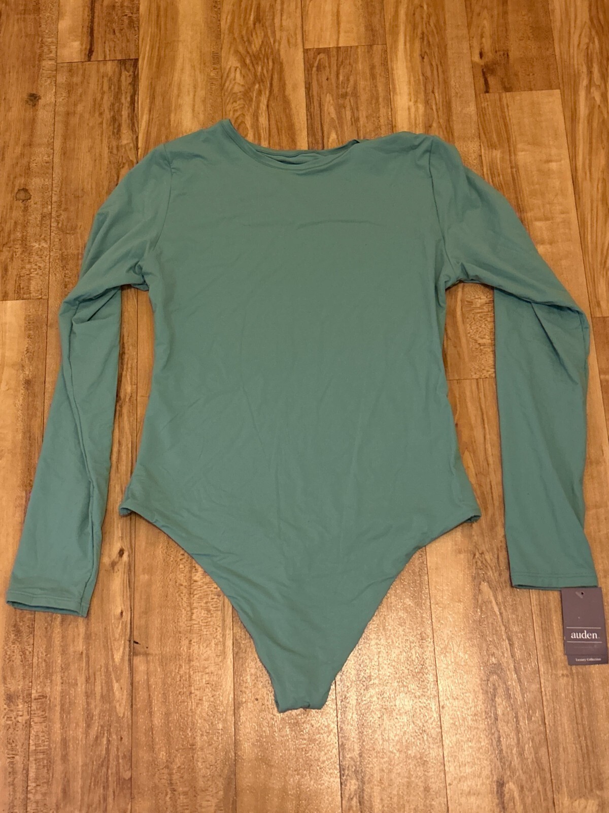 Auden Luxe Stretch Fully Lined Long Sleeve Body Suit Womens Size XL New w/ Tags