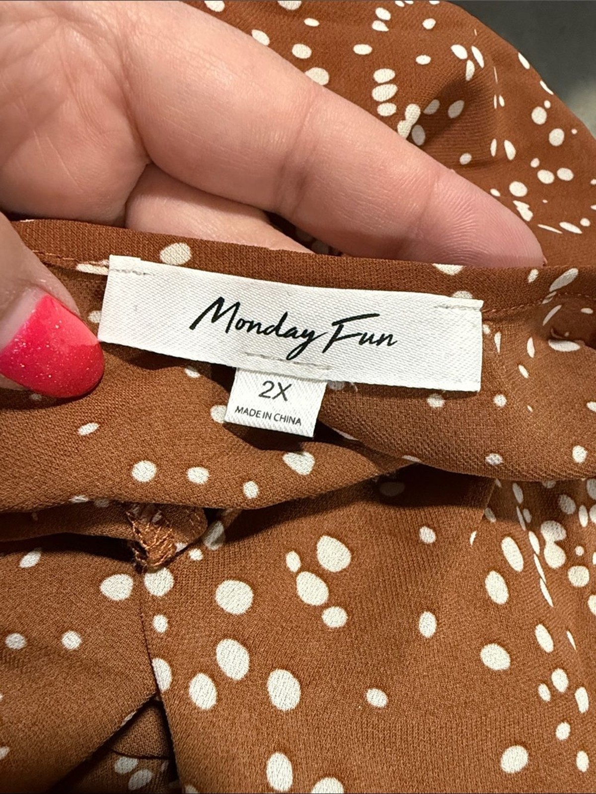 Monday Fun Spotted Blouse