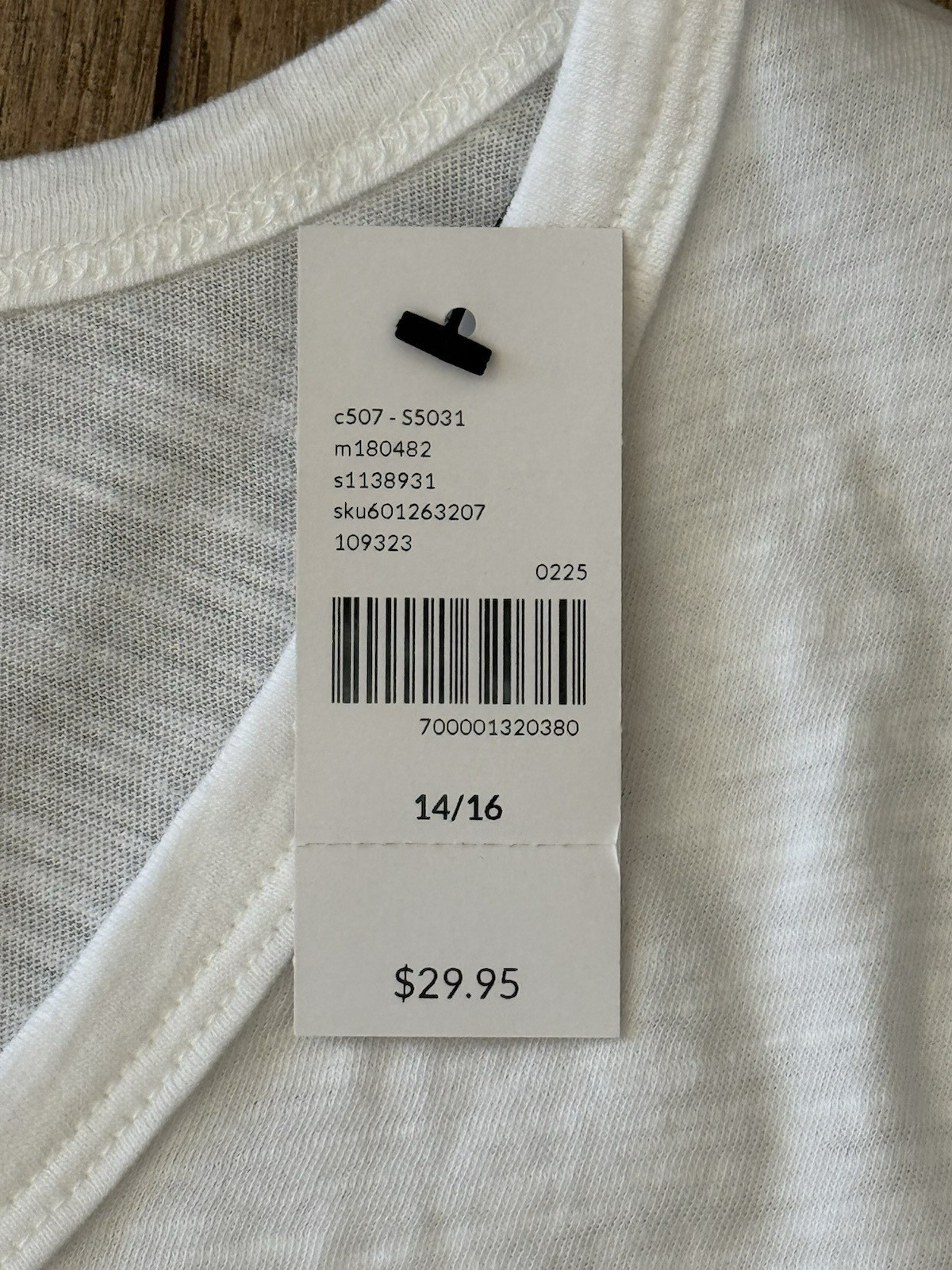 NWT Lane Bryant White V-Neck Tee Size 14/16 Side Ruched 100% Cotton Short Sleeve