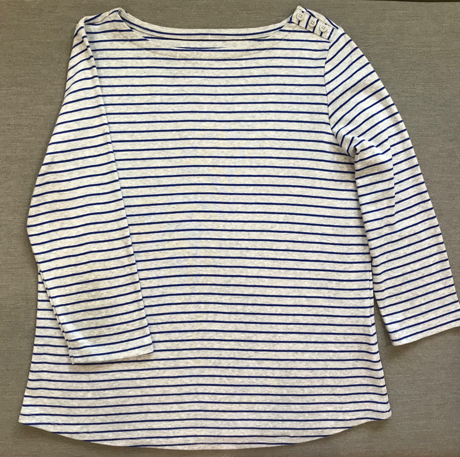 Charter Club 100% Supima Cotton Boat Neck Women’s Top Jersey T-Shirt Size PL