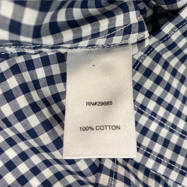 Pendleton Long Sleeve Gingham Button Down Shirt Womens Size Medium Blue White