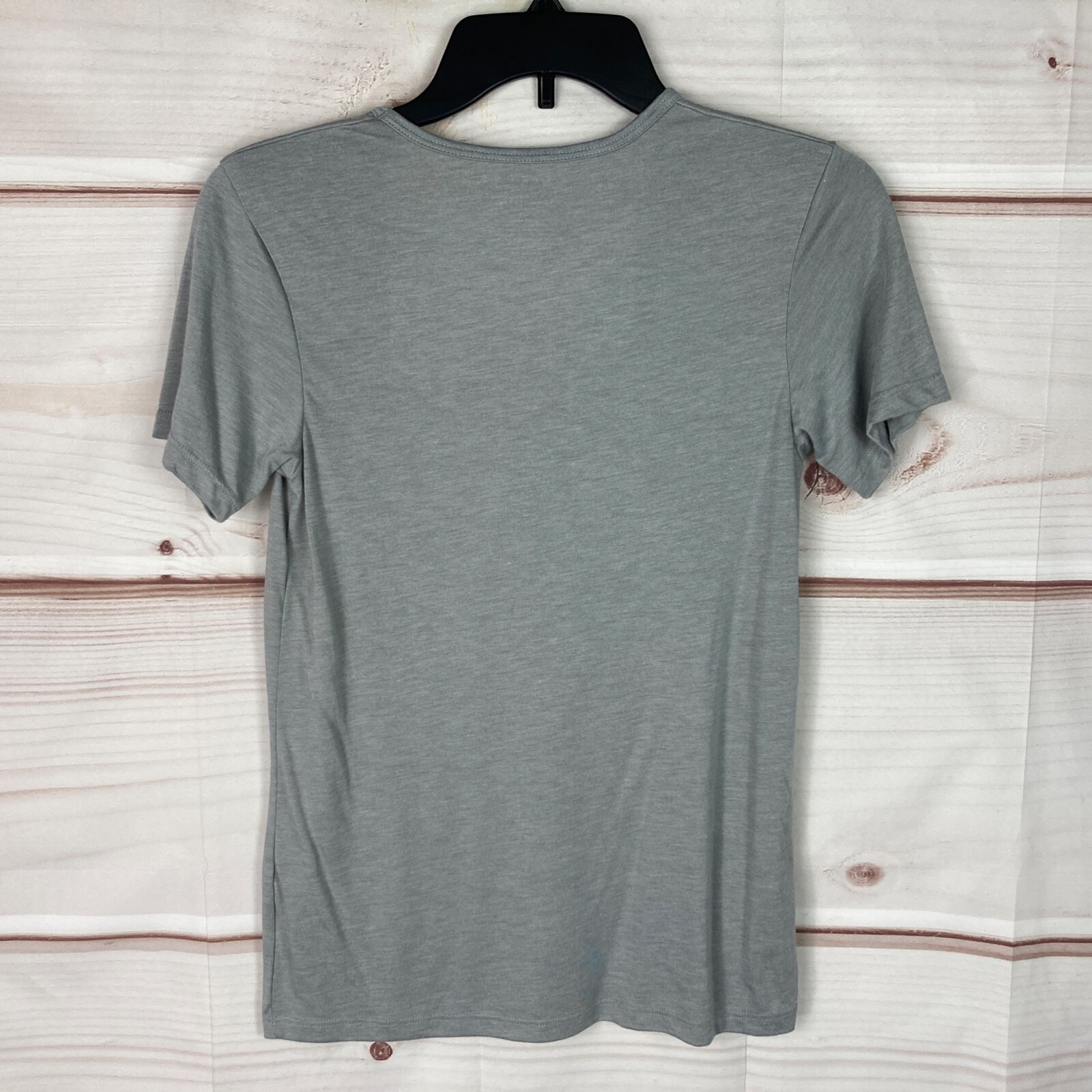 Friends Top Womens XS Gray Central Perk T-Shirt Graphic Short Sleeve Scoop Neck