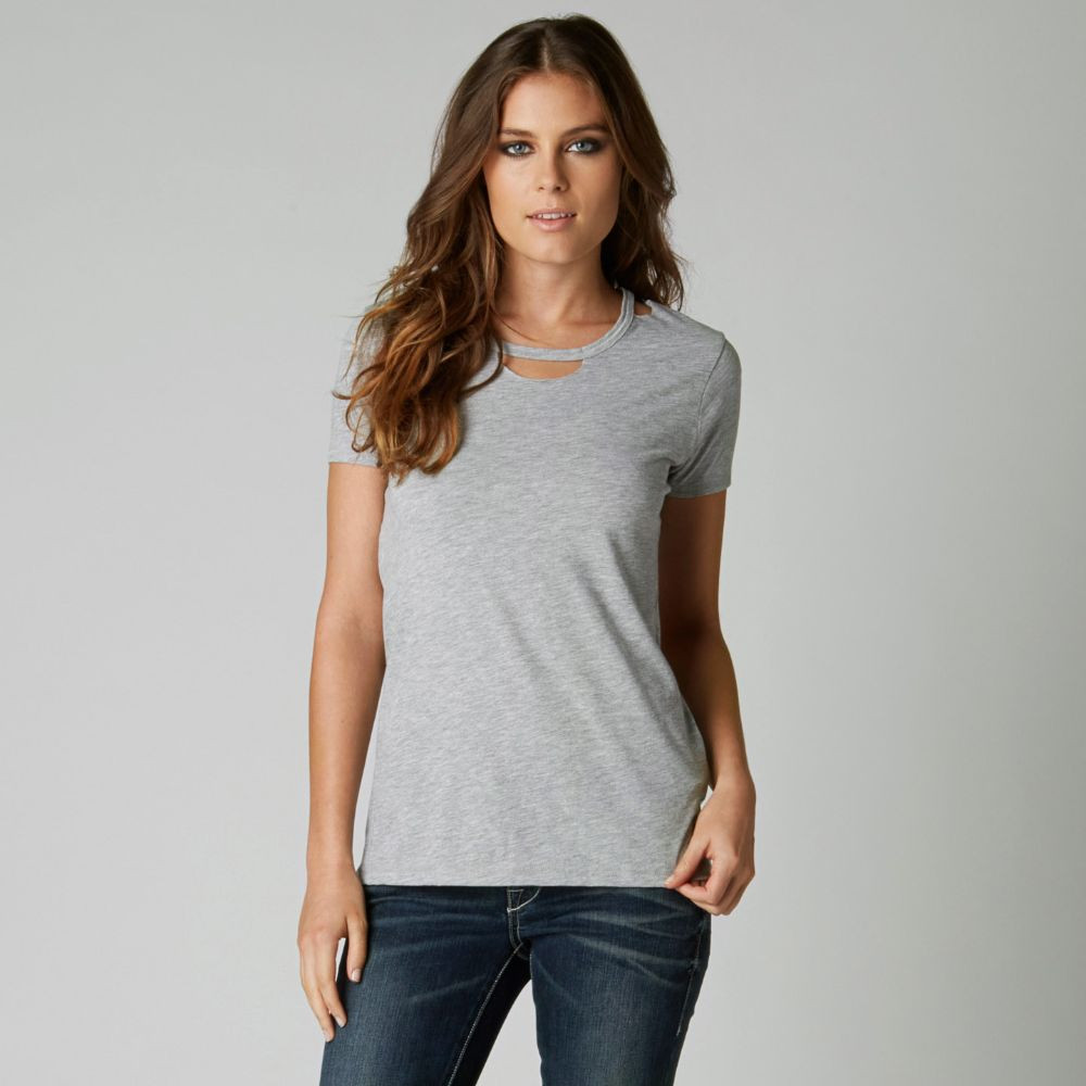 Fox Racing Fox Girl Dust Storm s/s Top Shirt Heather Grey, Size: Small