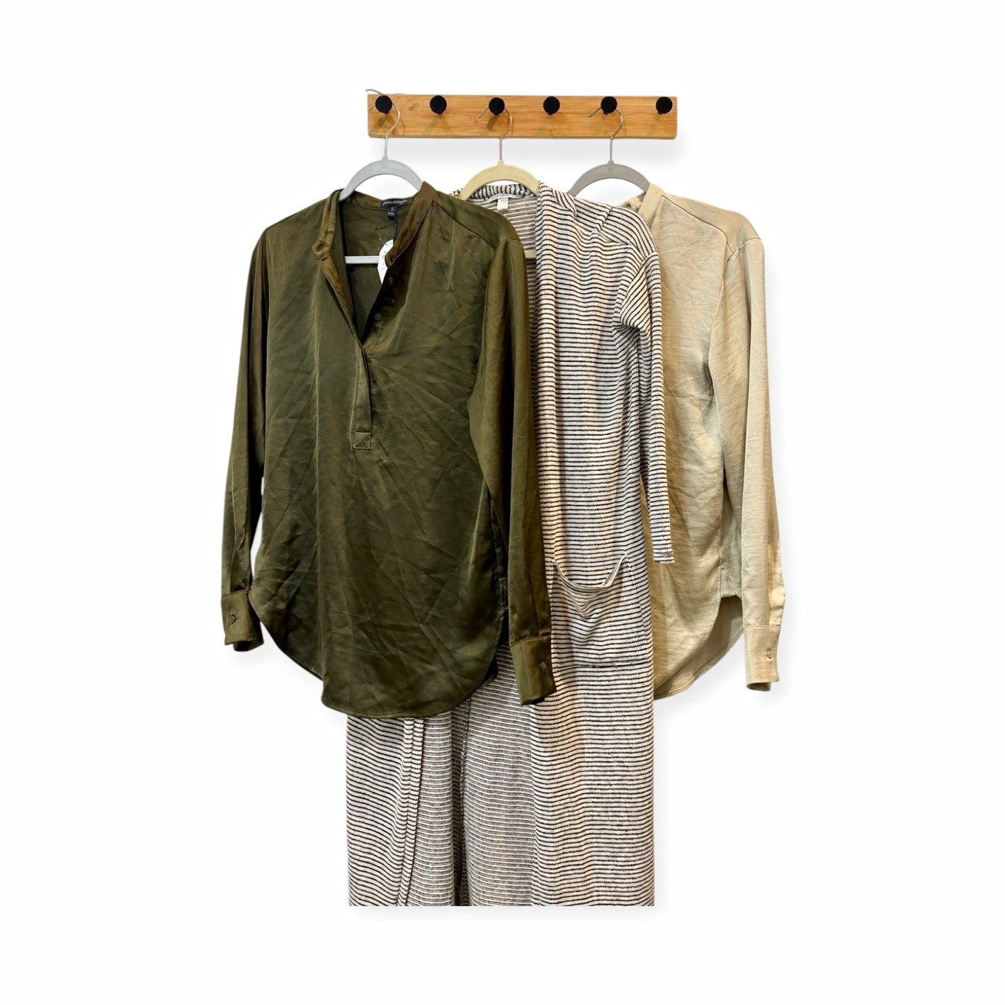 Mixed Brands Lot 2 Women’s Size S Long Sleeve Blouse & Striped Cardigan Pockets