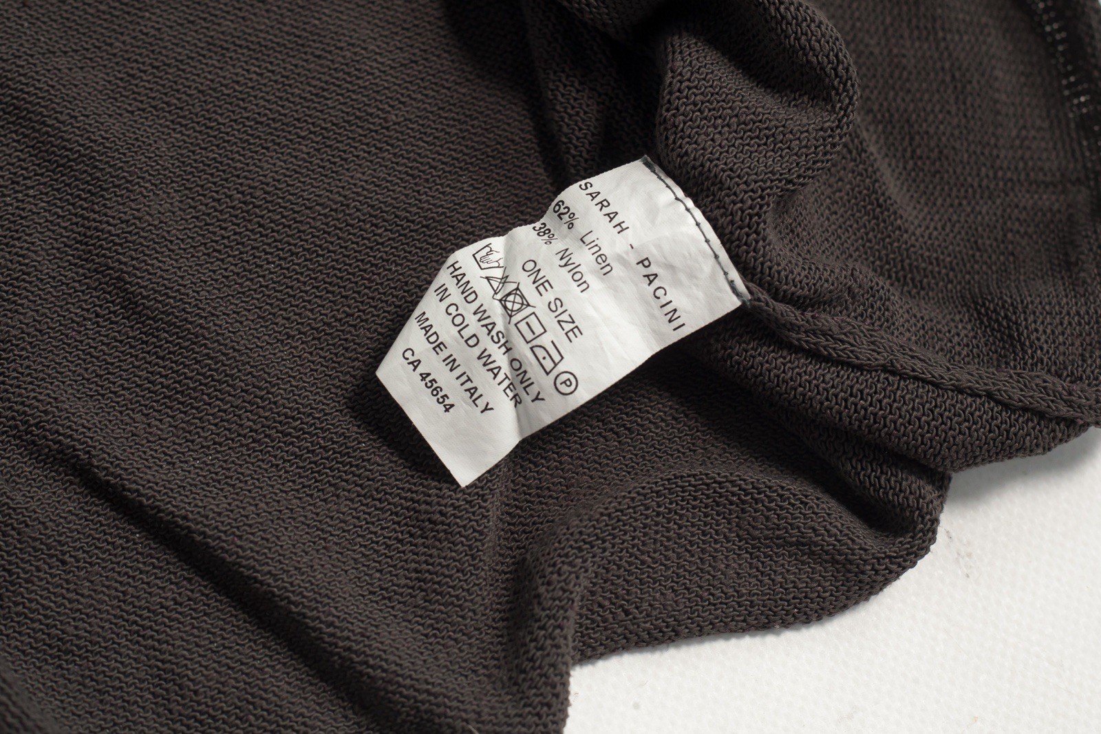 Sarah Pacini Linen Nylon Knit Oversize Shirt