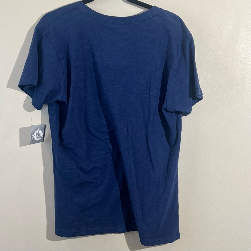 Disney Store Graphic Tee Women XL Shoes Make The Princess Short Sleeve Blue New