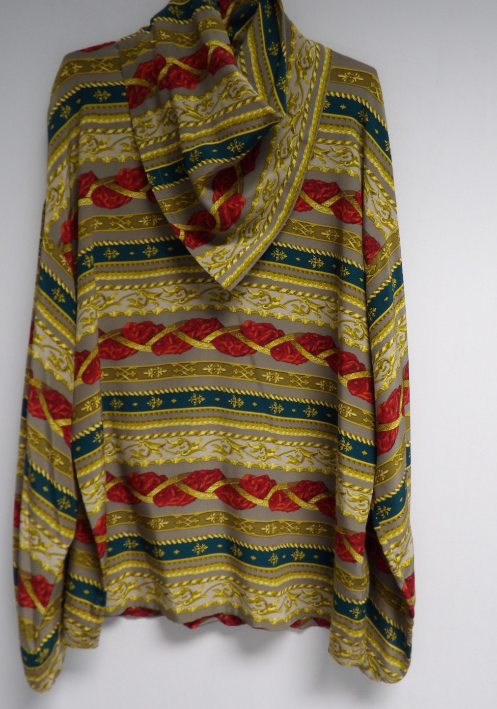 LINDA ALLARD ELLEN TRACY UPSCALE CHIC SILK ’80’S BLOUSE SIZE 10