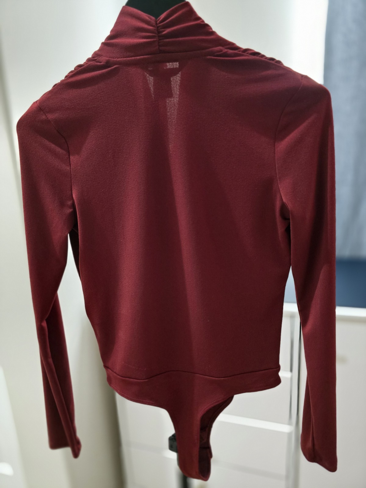 Banana Republic Womens Burgandy Blouse Bodysuit Size XS Pre-owned Excellent