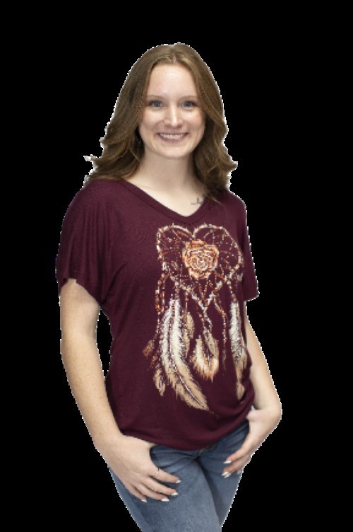 Ladies Beautiful Dream Catcher Design Shirt – USA Made – 7009