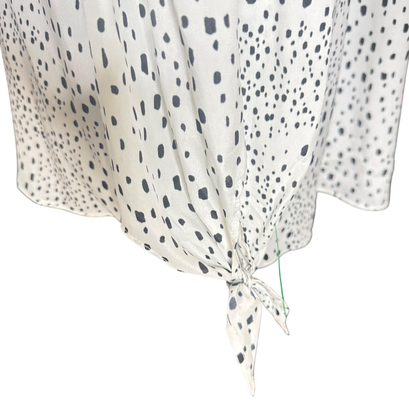 La Roque Original Blouse Top Women’s Long Sleeve V Neck Casual Spotted NWT