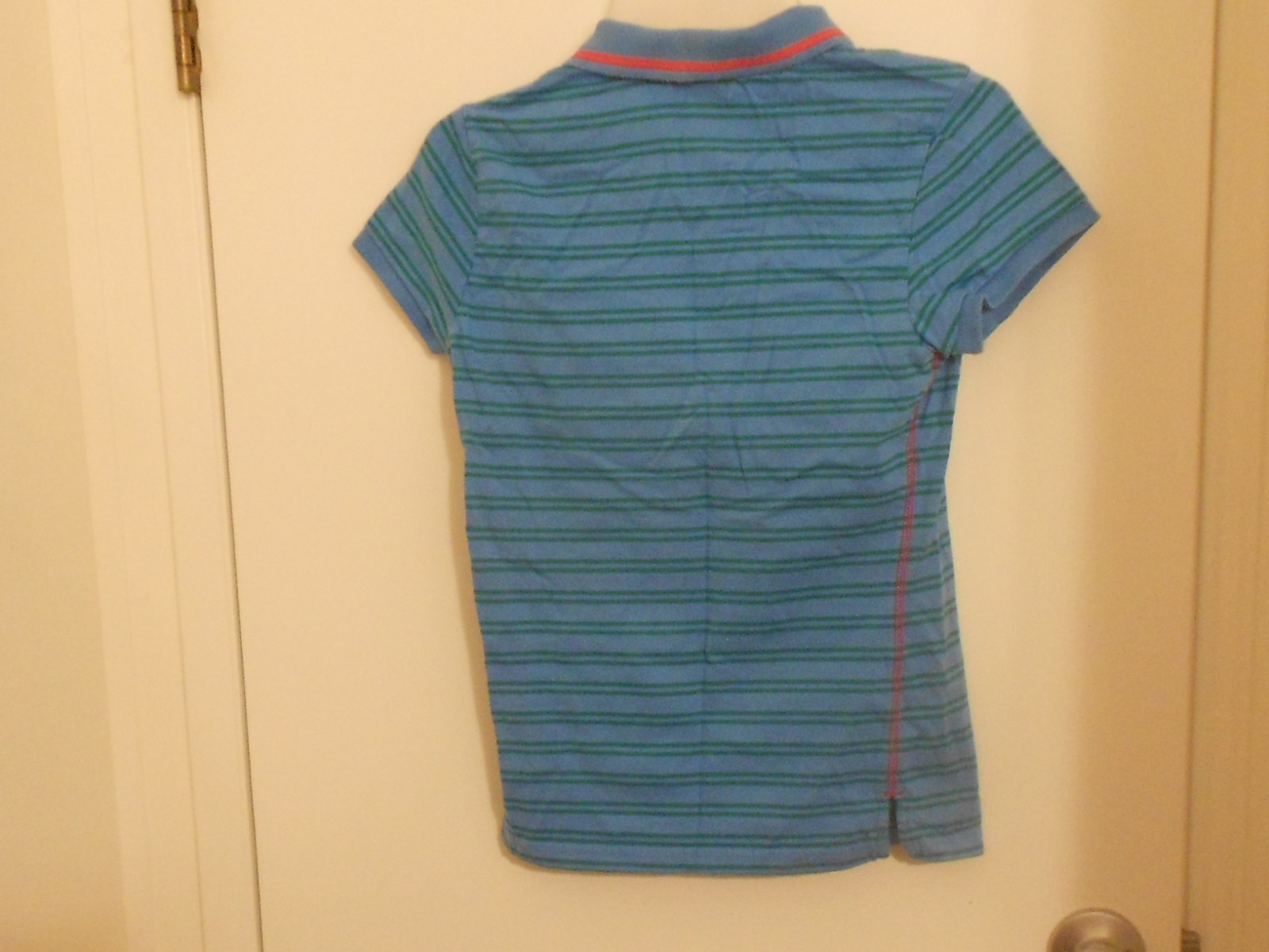 U.S. Polo Assn. Blue Striped Junior Med Collared Shirt NWOT
