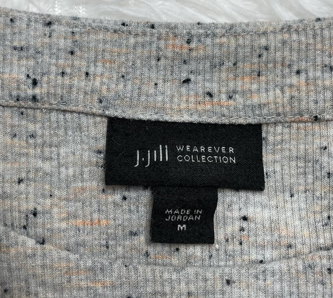 J. Jill Wearever Collection Womens Size M Medium Rayon Blend Tank Top Gray Shirt