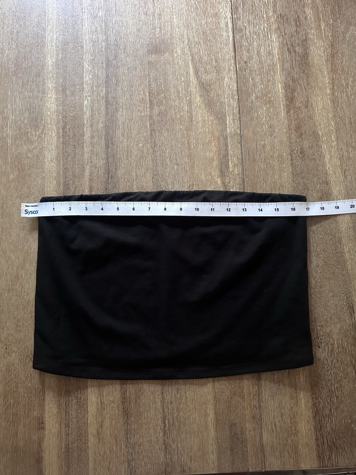 No Boundaries Black Cropped Cotton Tube Top Size L (US) 16-18 (UK)