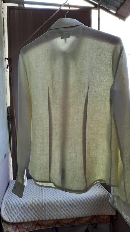 Women Armani Jeans Shirt Green Linen 38 / M / 46