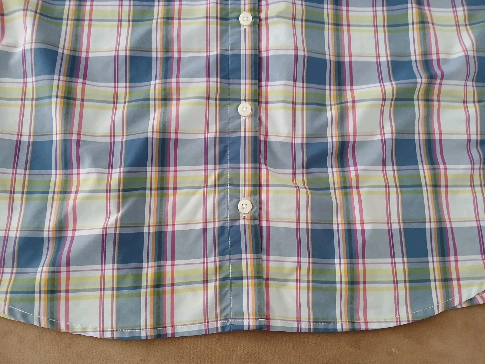 Patagonia Women’s Size 12 Sun Stretch Long Sleeve Button Up Shirt Plaid EUC