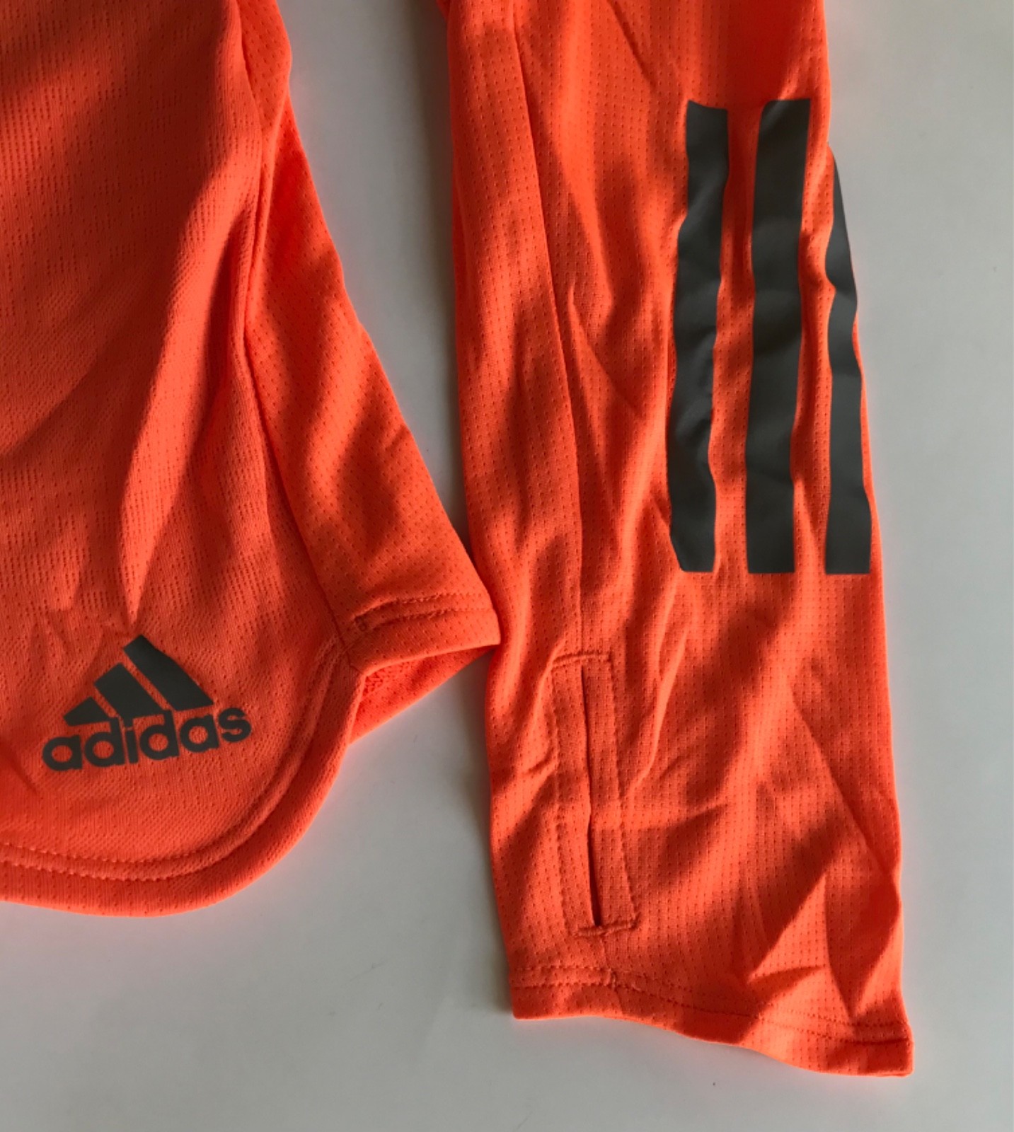 Adidas Women’s Response Long Sleeve Shirt Climalite Tee CF2122 Orange Size XS