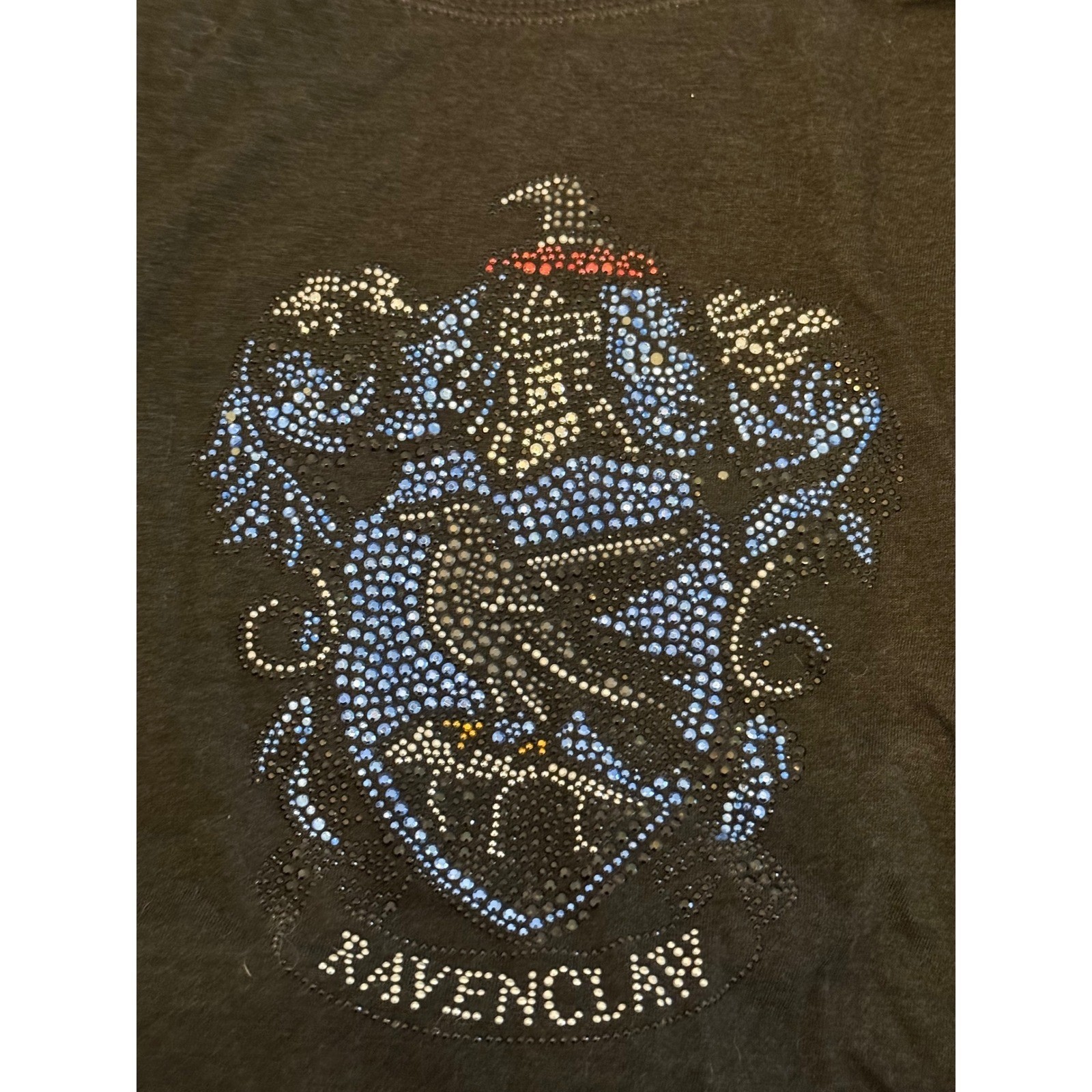 Wizarding World Harry Potter Ravenclaw Rhinestone Long Sleeve Tee Size Small