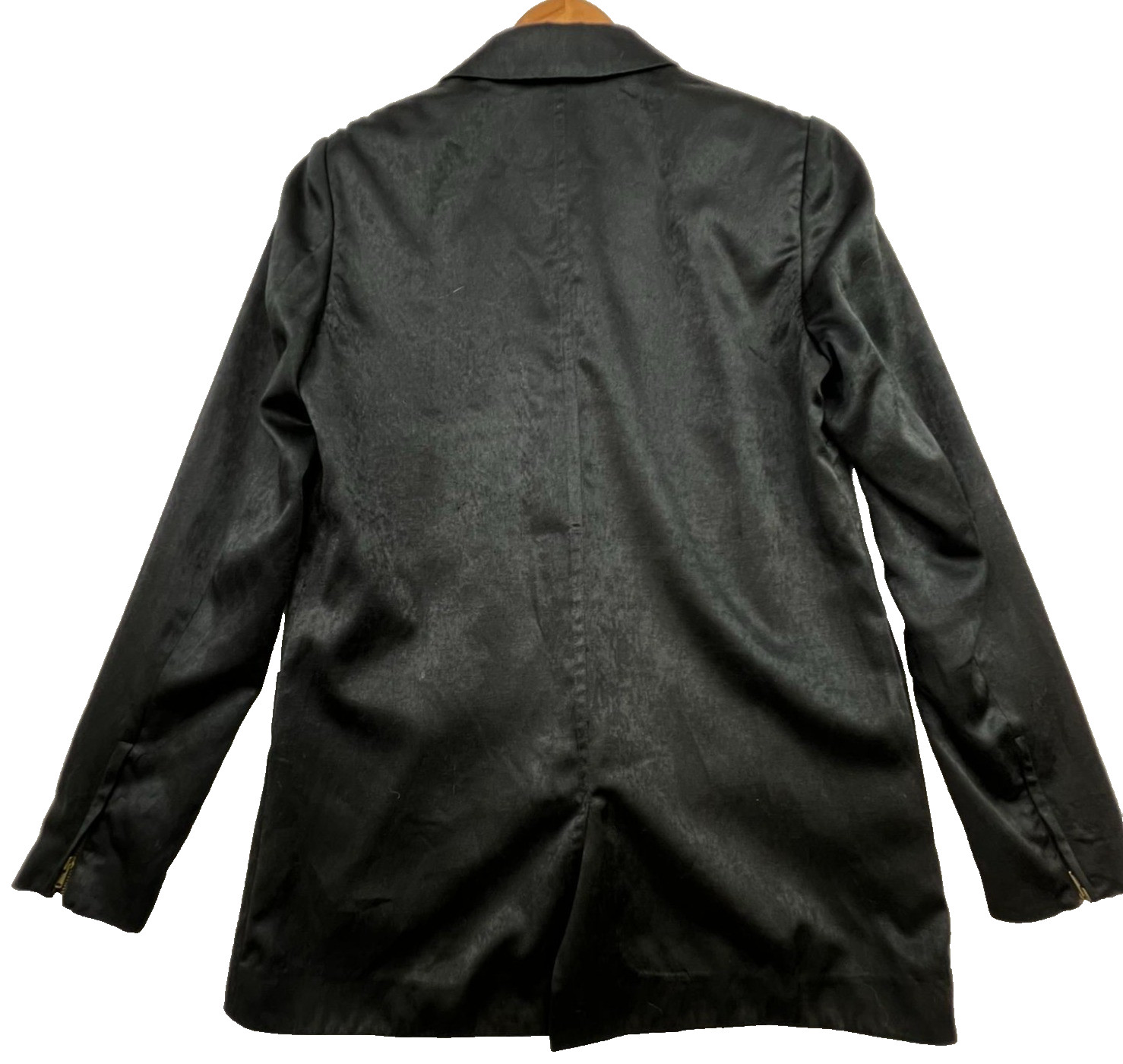Free People Men’ Asymmetrical Side Buckle Sleek Blazer Size SP Black