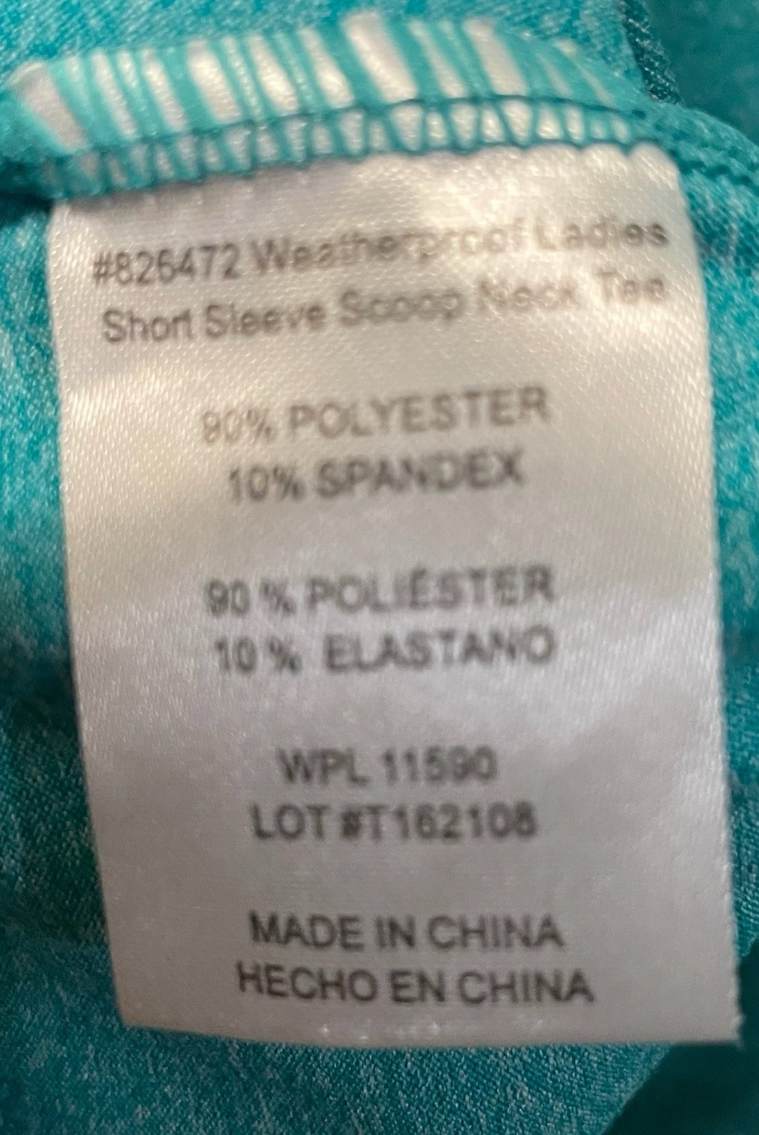 Women L 4 lot wicking exercise tees Teal Purple Blue Lavender 32 Degrees Avia