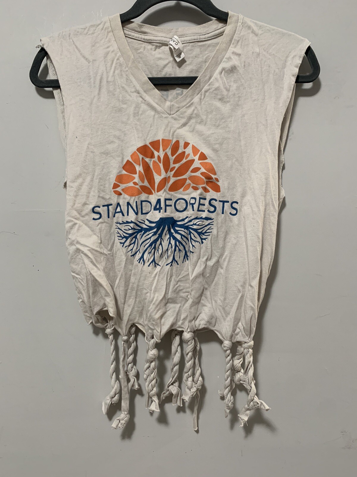 Stand For Forests Women Medium T Shirt Colorful Hippie Boho Fringe Tree Nature