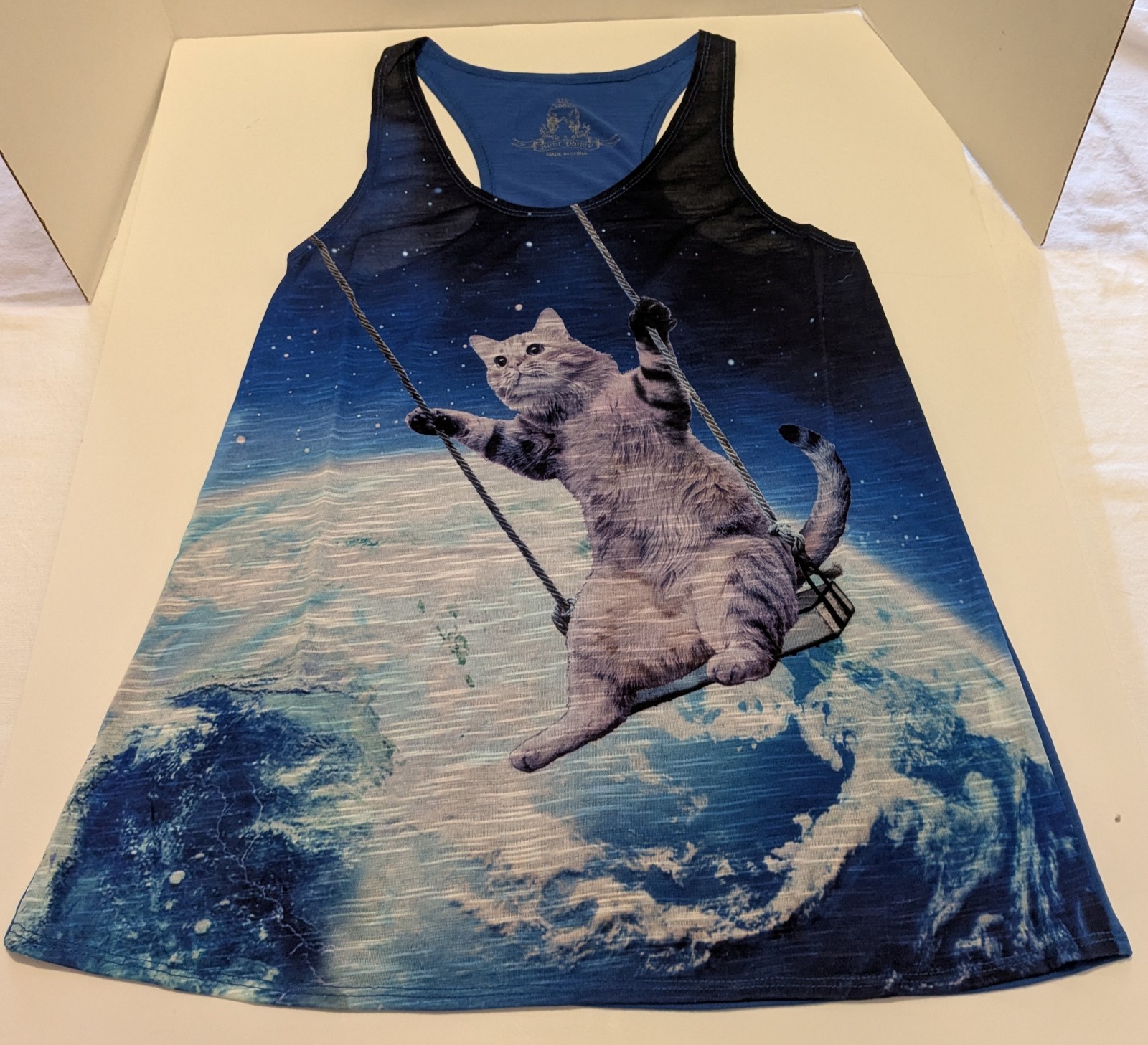 Cat In Space Racerback Tank Top