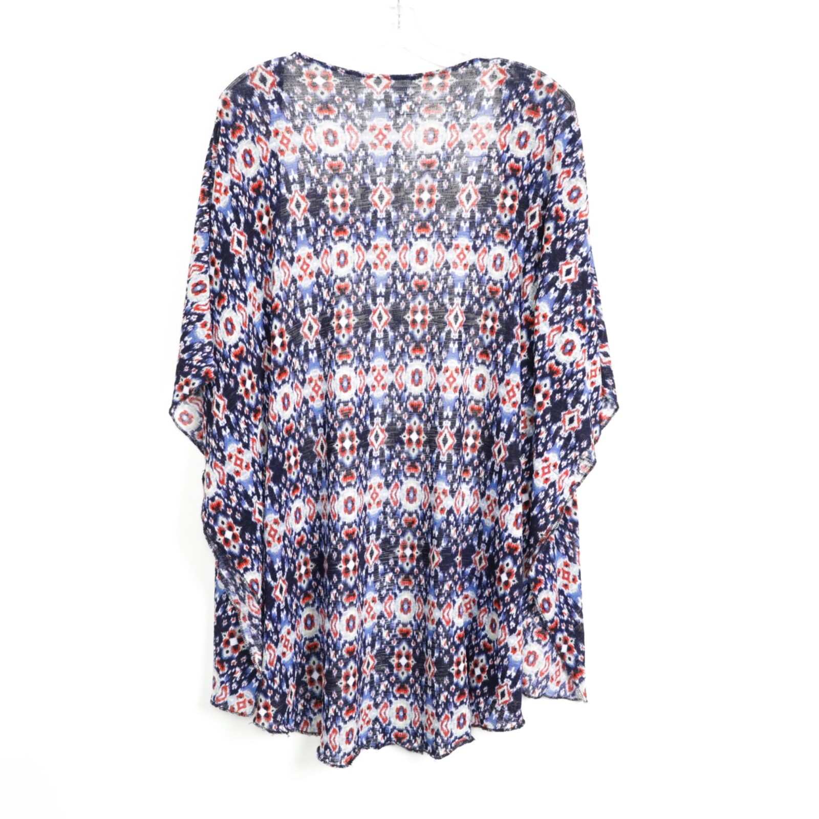 UNIQUE boho wrap kimono beach light one size blue african print XS S M L XL OS