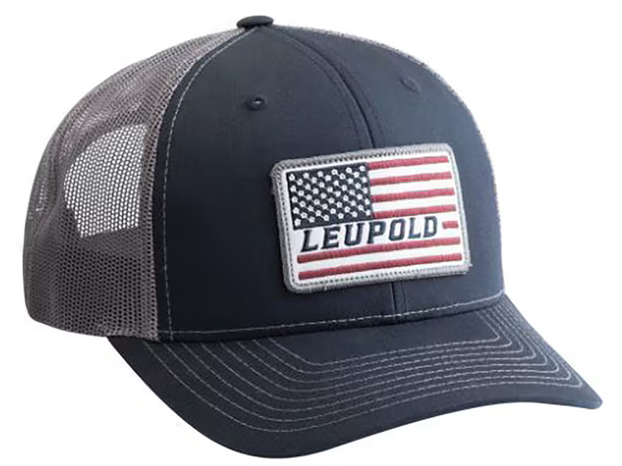 Leupold Mens Flag Snap Back Hat Navy/Gray